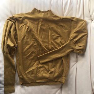 SILVERFLINT Mustard Mock Neck sweater